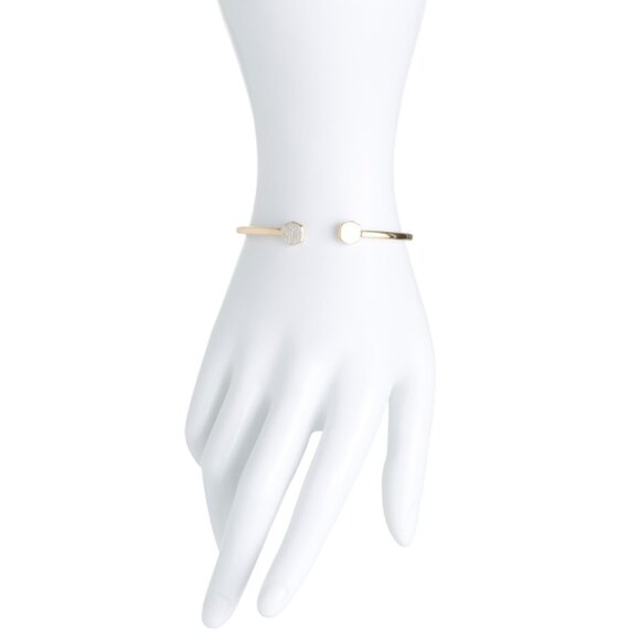 KENDRA SCOTT  India 18k Gold Plated Sterling Silver Davis Diamond Bracelet - Picture 2 of 2